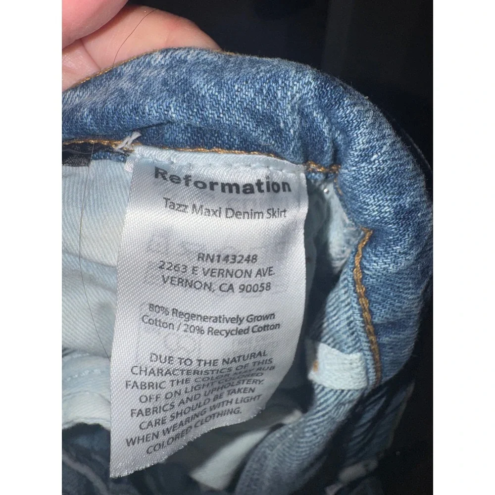 Reformation jeans maxi